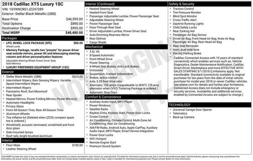 2018 Cadillac XT5 Luxury