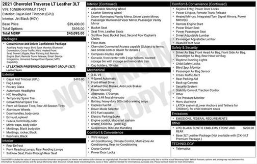 2021 Chevrolet Traverse LT Leather