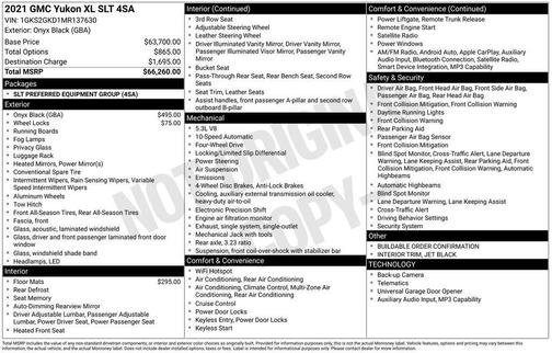 2021 GMC Yukon XL SLT