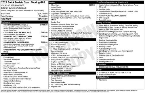 2024 Buick Envista Sport Touring FWD