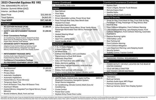 2023 Chevrolet Equinox AWD RS