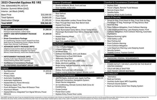 2023 Chevrolet Equinox AWD RS