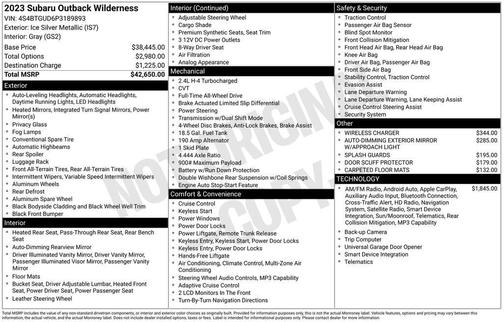 2023 Subaru Outback Wilderness