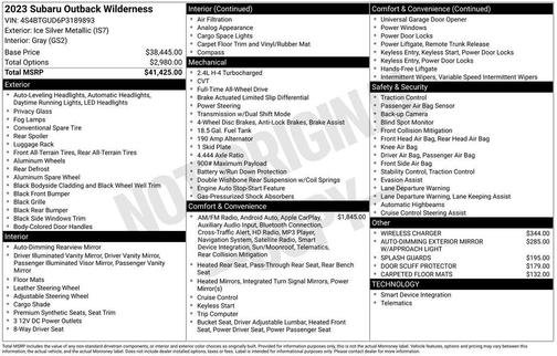 2023 Subaru Outback Wilderness