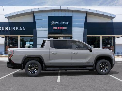 Thunderstorm Gray 2026 GMC Sierra EV Extended Range Elevation