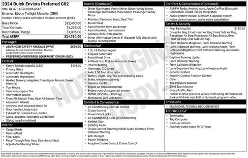 2024 Buick Envista Preferred FWD
