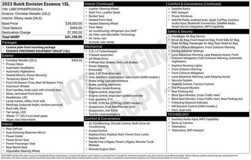 2023 Buick Envision Essence AWD