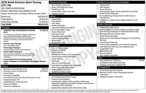2025 Buick Envision Sport Touring AWD