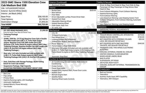 2023 GMC Sierra 1500 Elevation