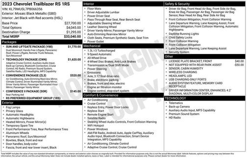 2023 Chevrolet Trailblazer RS