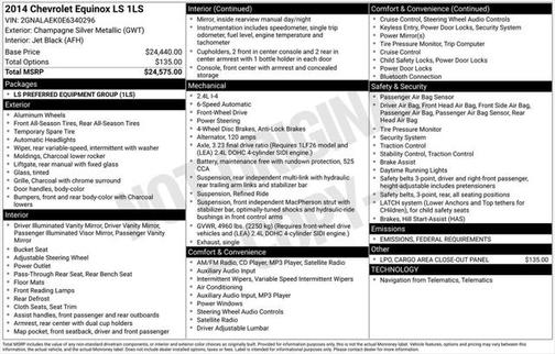 2014 Chevrolet Equinox LS
