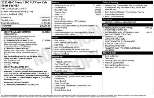 2023 GMC Sierra 1500 SLT