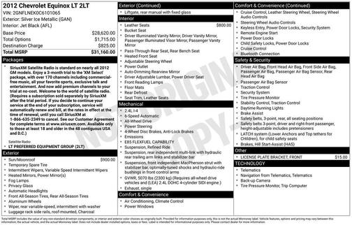2012 Chevrolet Equinox 2LT