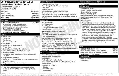 2018 Chevrolet Silverado 1500 1LT