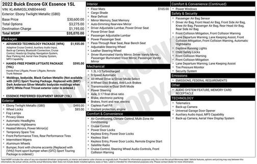 2022 Buick Encore GX Essence