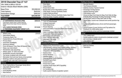 2018 Chevrolet Trax LT