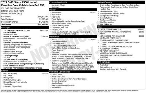 2022 GMC Sierra 1500 Elevation