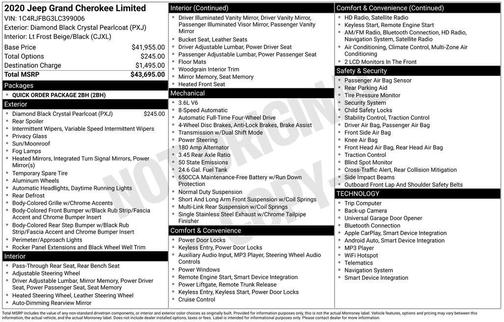2020 Jeep Grand Cherokee Limited