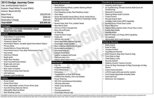 2013 Dodge Journey Crew