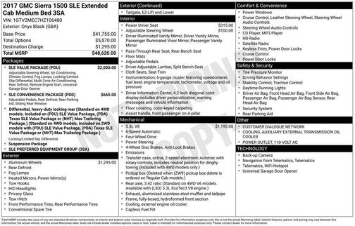 2017 GMC Sierra 1500 SLE