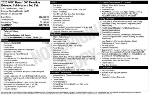 2025 GMC Sierra 1500 Elevation