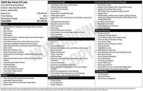 2020 Kia Forte GT-Line