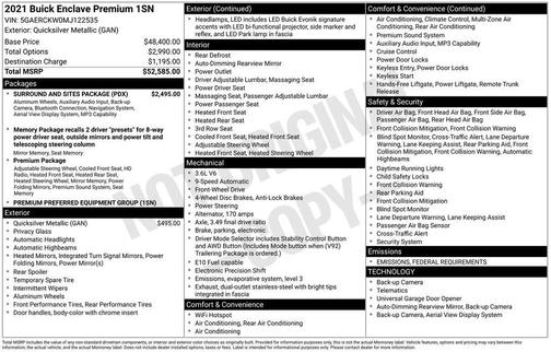 2021 Buick Enclave FWD Premium