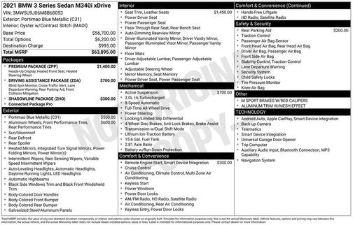 2021 BMW M340 i xDrive