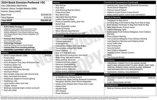 2024 Buick Envision Preferred AWD