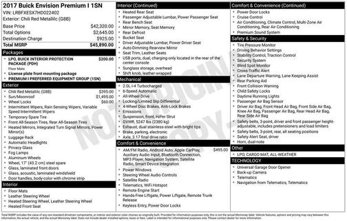 2017 Buick Envision Premium I