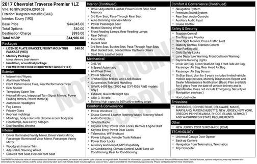 2017 Chevrolet Traverse Premier