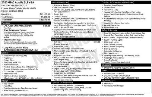 2023 GMC Acadia FWD SLT