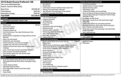 2018 Buick Encore Preferred