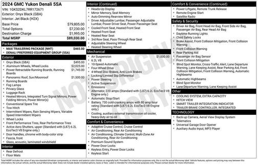 2024 GMC Yukon Denali