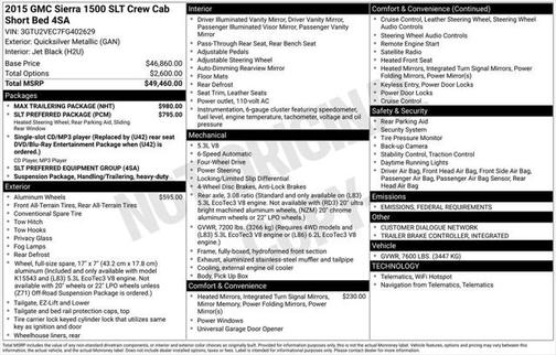 2015 GMC Sierra 1500 SLT