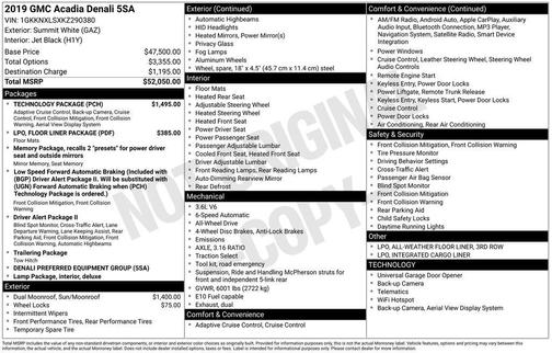 2019 GMC Acadia Denali
