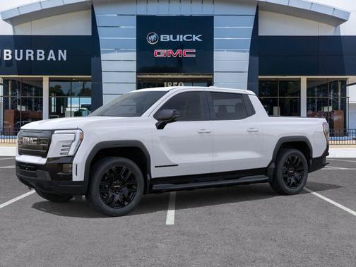 Summit White 2026 GMC Sierra EV Standard Range Elevation