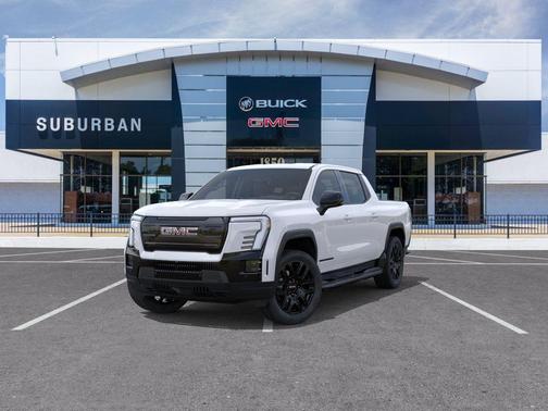 Summit White 2026 GMC Sierra EV Standard Range Elevation