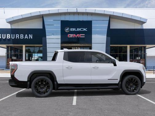 Summit White 2026 GMC Sierra EV Standard Range Elevation