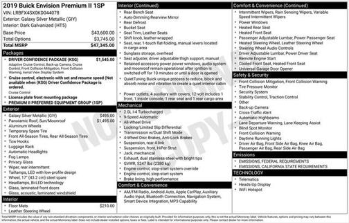 2019 Buick Envision Premium II