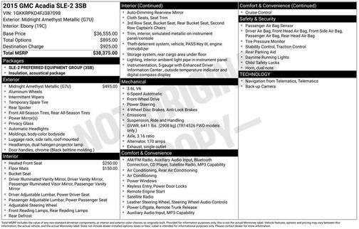2015 GMC Acadia SLE-2