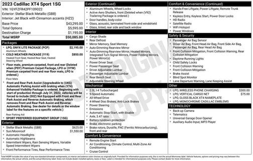 2023 Cadillac XT4 Sport