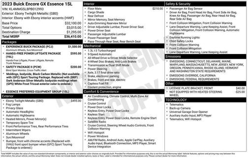 2023 Buick Encore GX Essence