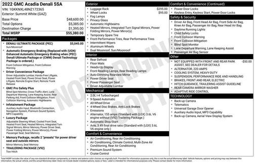 2022 GMC Acadia Denali