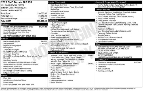 2022 GMC Terrain SLE