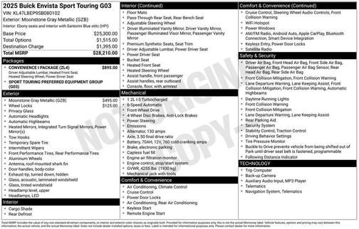 2025 Buick Envista Sport Touring FWD