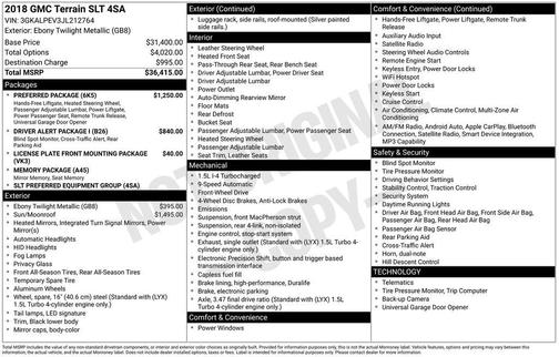 2018 GMC Terrain SLT