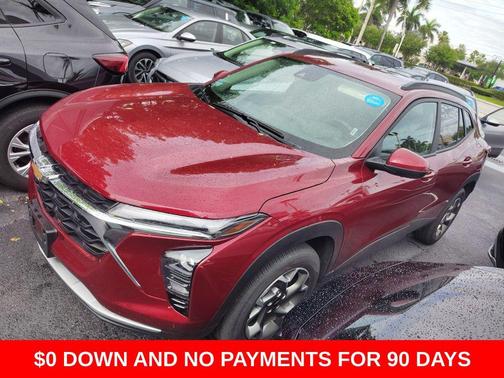 Crimson Metallic 2025 Chevrolet Trax LT