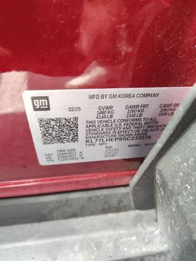 Crimson Metallic 2025 Chevrolet Trax LT