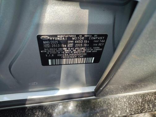 Aero Silver 2025 Hyundai SONATA SEL